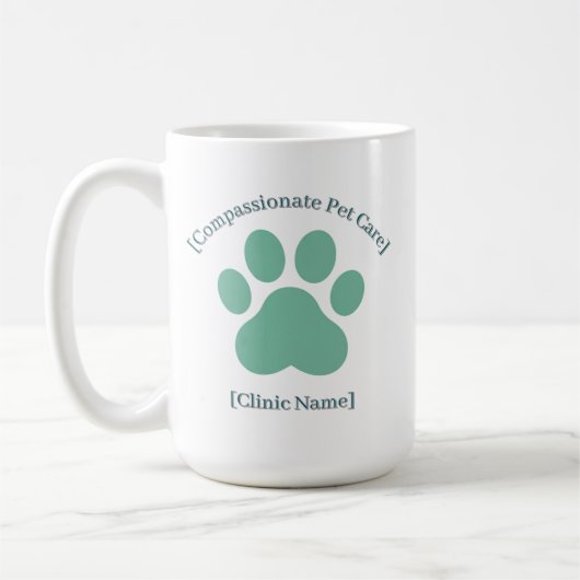 Veterinarian Staff Mug | Clinic Name Logo Template (Gauche)