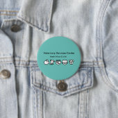 Veterinarian Veterinary Staff Name Pin Ronde Button 7,6 Cm (In situ)