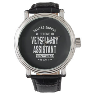 Veterinary Assistant Job Title Cadeau Horloge