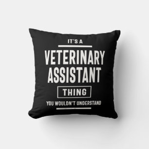 Veterinary Assistant Job Title Cadeau Kussen