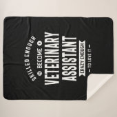 Veterinary Assistant Job Title Cadeau Sherpa Deken (Voorkant (horizontaal))