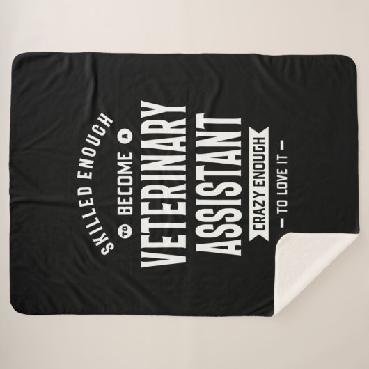 Veterinary Assistant Job Title Cadeau Sherpa Deken (Voorkant (horizontaal))