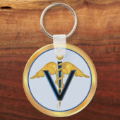 Veterinary Caduceus Sleutelhanger (Voorkant)