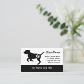 Veterinary Clinic Visitekaartje Dog Silhouette (Staand voorkant)