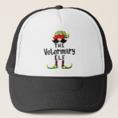 Veterinary Elf Group Kerstmis Funny Pajama Trucker Pet (Voorkant)