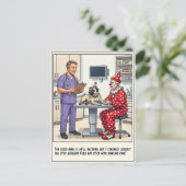 Veterinary ER Adventures Cartoon Briefkaart (Staand voorkant)