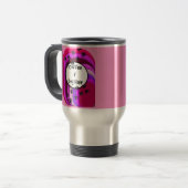 Veterinary Funny Travel Mug "Coffee and Dog Hair" Reisbeker (Voorkant links)