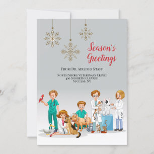 Veterinary Holiday Card Kaart
