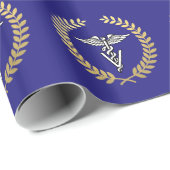 Veterinary Medicine Caduceus Symbool Cadeaupapier (Rol Hoek)