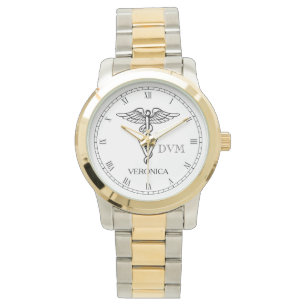 Veterinary Medicine Caduceus Symbool Horloge