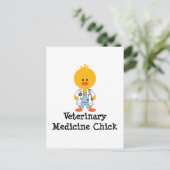 Veterinary Medicine Chick Briefkaart (Staand voorkant)