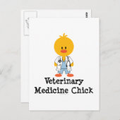 Veterinary Medicine Chick Briefkaart (Voorkant / Achterkant)
