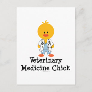 Veterinary Medicine Chick Briefkaart