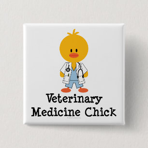 Veterinary Medicine Chick Button