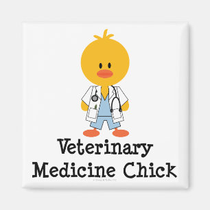 Veterinary Medicine Chick Magnet Magneet