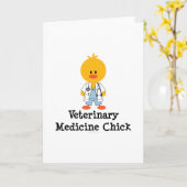 Veterinary Medicine Chick Wenskaart Kaart (Gele Bloem)
