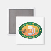 Veterinary Medicine Drink Team Magneet (Voorkant / Achterkant)