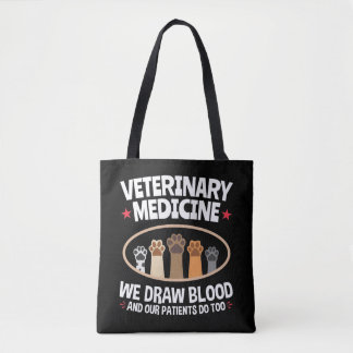 Veterinary Medicine we trekken bloed Funny Vet Tec Draagtas