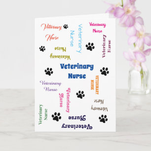 Veterinary Nurse Afstuderen Card Kaart