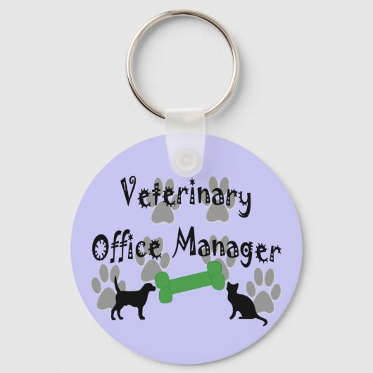Veterinary Office Manager Sleutelhanger (Voorkant)