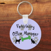 Veterinary Office Manager Sleutelhanger (Voorkant)