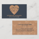 Veterinary Paw Pet Doctor in de diergezondheid Visitekaartje (Voorkant / Achterkant)