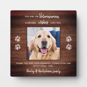 Veterinary Pet Foto Veterinarian Hartelijk dank Fotoplaat (Voorkant)