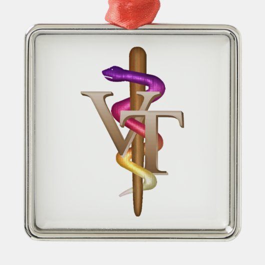 Veterinary Tech Metalen Ornament (Voorkant)