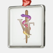 Veterinary Tech Metalen Ornament (Links)