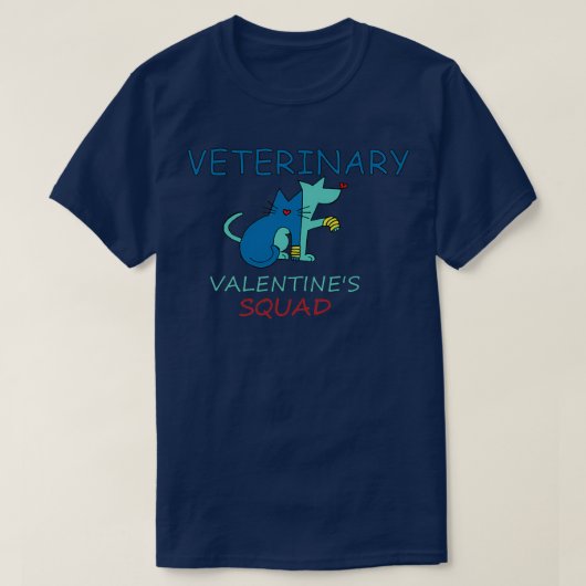 Veterinary Valentijnsdag Squad T-shirt (Design voorkant)