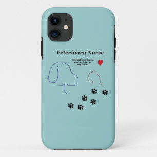 Veterinary verpleegkundigen-verf afdrukken op mijn iPhone 11 hoesje