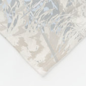 Veters, grijs, beige en blauw, vogel, licht, F Fleece Deken (Hoek)