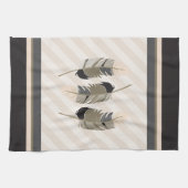 Veters in Cream, Grey en Brown Theedoek (Horizontaal)