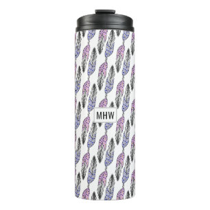 Veters Pattern aangepaste monogram tumbler Thermosbeker