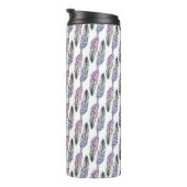 Veters Pattern aangepaste monogram tumbler Thermosbeker (Geroteerd rechts)