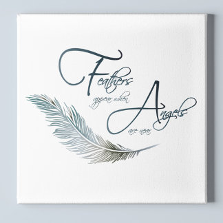 Veters verschijnen als Angels dichtbij zijn Canvas Afdruk