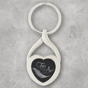 Veters verschijnen als Angels dichtbij zijn Sleutelhanger