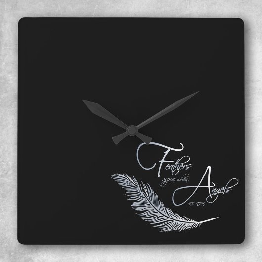 Veters verschijnen als Angels dichtbij zijn Vierkante Klok