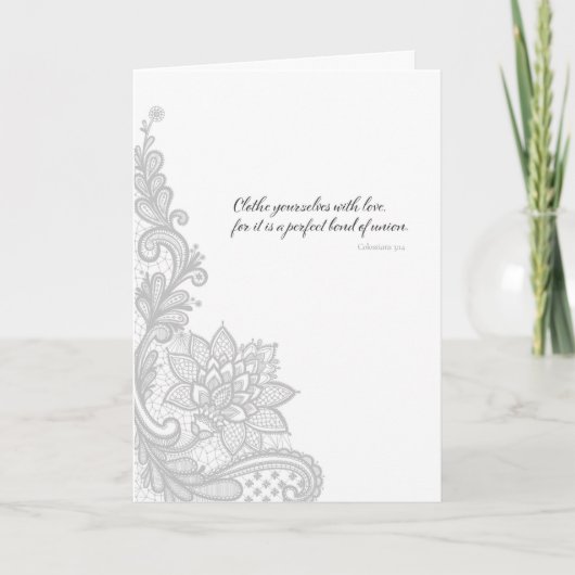 Vêtez-vous avec amour - Carte de voeux pliée (Devant)