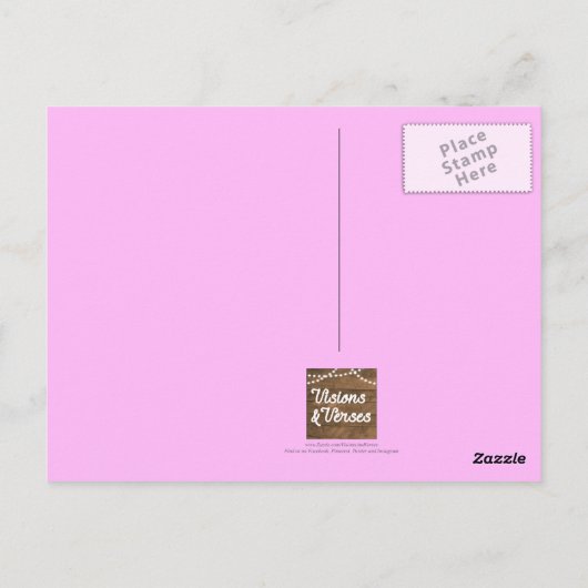 Vêtez-vous en amour Carte postale Inspirative (Dos)