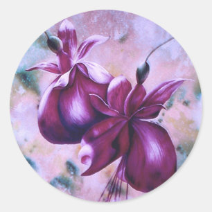 Vetfuchsiestikkers Ronde Sticker
