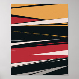 Vetgedrukte Abstracte geometrische kunst Poster