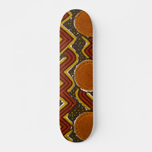Vetgedrukte Afrikaanse print Skateboard (Voorkant)