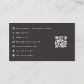 Vetgedrukte Afrocentrische Hair Salon Branding Visitekaartje (Achterkant)