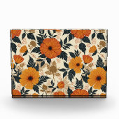 Vetgedrukte bloemengeometrie Horizontaal fotoblok (Voorkant)