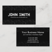 Vetgedrukte constructies en verwijderingen visitekaartje (Voorkant / Achterkant)