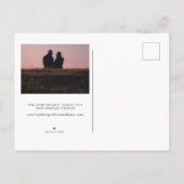 Vetgedrukte datum Triple Photo Save the Date Kaart (Achterkant)