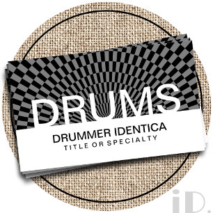 vetgedrukte DRUMS-controles Visitekaartje