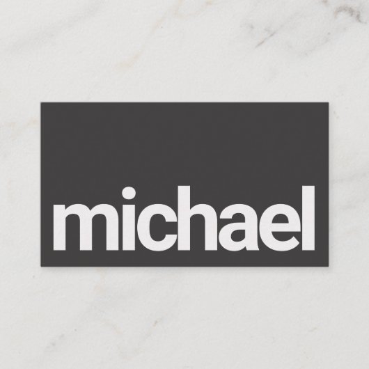 Vetgedrukte eenvoud zwart-wit scanbare QR-code Visitekaartje (Voorkant)