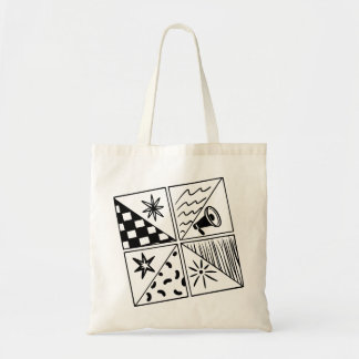 Vetgedrukte en dynamische collages levendig weerge tote bag